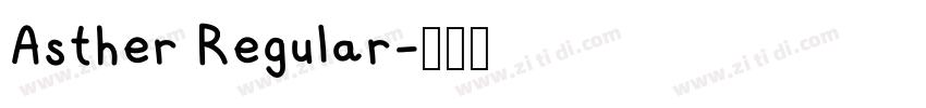 Asther Regular字体转换